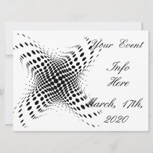 Carte Cercles demi-tons Abstraits X