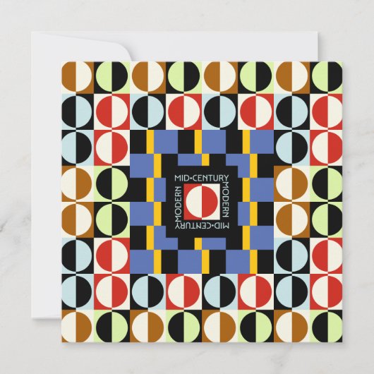 Carte Cercles du milieu du siècle (Devant)