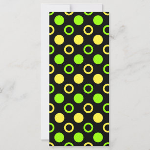 Carte Cercles et Pois de citron et de citron vert par ST