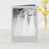 Carte Cérémonie de la blouse blanche Félicitations Hypoc (Fleur jaune)