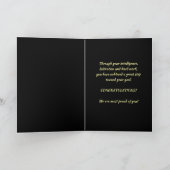 Carte Cérémonie de la blouse blanche Or Médical  (Intérieur)