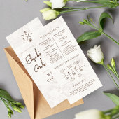 Carte Cérémonie de mariage Croisière Destination Mariage