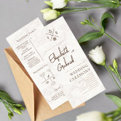 Carte Cérémonie de mariage Croisière Destination Mariage