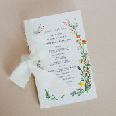 Carte Cérémonie de mariage de jardin secret