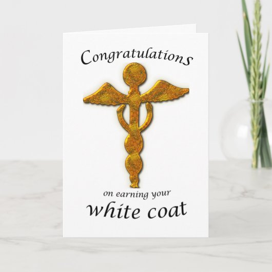 Carte Cérémonie du manteau blanc Gold Médicale (Devant)