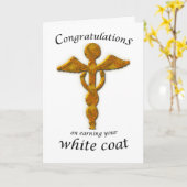 Carte Cérémonie du manteau blanc Gold Médicale (Fleur jaune)