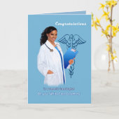 Carte Cérémonie du manteau blanc pour les Afro-Américain (Fleur jaune)