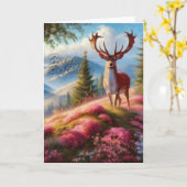 Carte Cerf 1 (Fleur jaune)