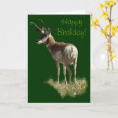 Carte Cerf antilope A43 (Fleur jaune)