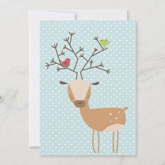 Carte Cerf aux oiseaux (Dos)