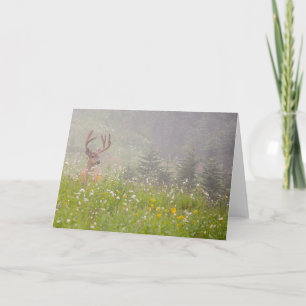 Carte Cerf Buck Parc national du mont Rainier