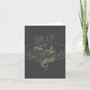 Carte Cerf Canard Pêche Chasse Résout La Plupart De Mes