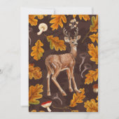 Carte Cerf dans la forêt automnale (Devant)