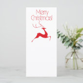 Carte Cerf de Noël (Debout devant)