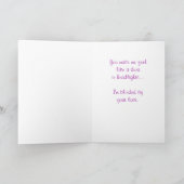 Carte Cerf de Virginie, Anniversaire (Intérieur)