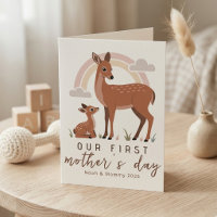 Cerf des Bois Maman Bébé Premier Jour des Mamans C