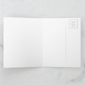 Carte Cerf d'hiver avec mésange (Intérieur)