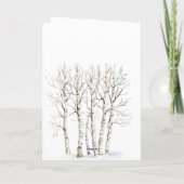Carte Cerf élan Noël à la crème (Dos)