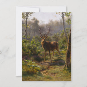 Carte Cerf (Mâle) dans les Bois (par Rosa Bonheur)