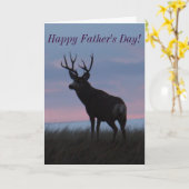 Carte Cerf mulet D3 Buck Sunrise (Fleur jaune)