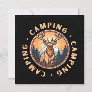 Carte Cerf - Sauvage - Camping