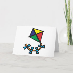 Carte Cerf-volant coloré