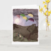 Carte Cerfs-volants de pluie (Fleur jaune)