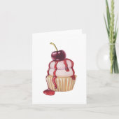 Carte Cerise Cupcake (Devant)