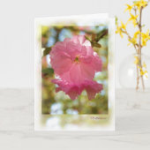 Carte Cerisier (Kwanzan) (Fleur jaune)