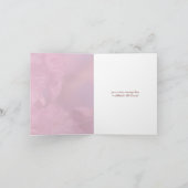 Carte cerisier rose fleurs mariage de printemps (Intérieur)