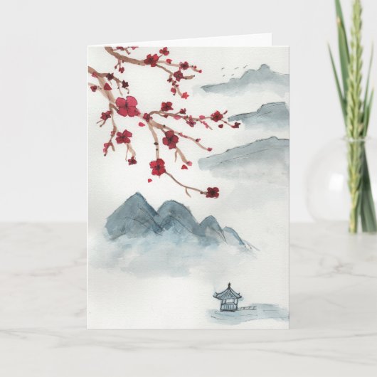 Carte Cerisiers en fleurs (Devant)