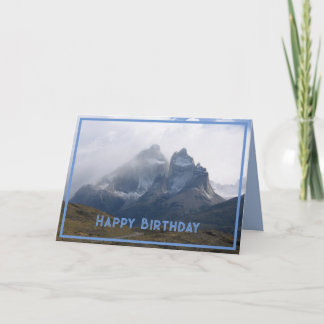 Carte Cerro Paine Grande, Montagnes, Patagonie, Chili