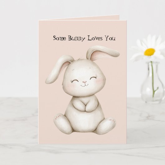 Carte Certain Lapin T'aime (Petite plante)