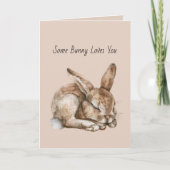 Carte Certain Lapin T'aime (Devant)
