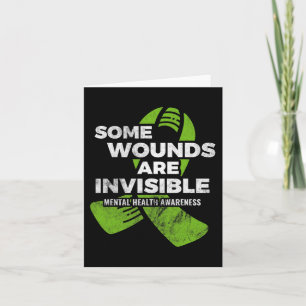 Carte Certaines blessures Invisible Santé mentale Sensib