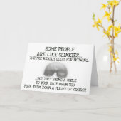 Carte Certaines Personnes Sont Comme Des Slinkies (Fleur jaune)