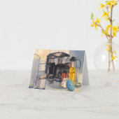 Carte Certains aiment le chaud (Fleur jaune)