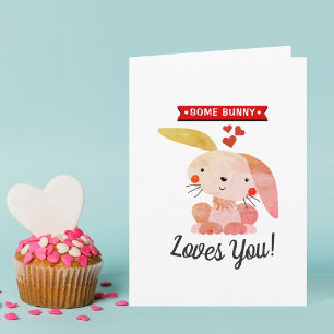 Carte Certains Bunny t'aime Drôle Whimsy Saint-Valentin