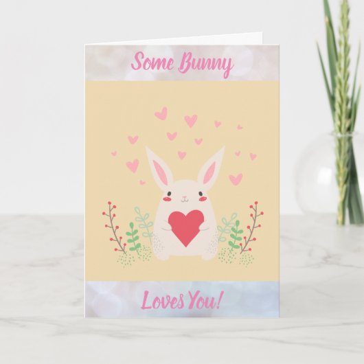 Carte Certains Bunny Vous Aime Les Mignons Valentines Co (Devant)