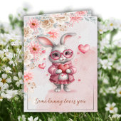 Carte Certains Bunny vous aiment Pink Bunny La Saint-Val