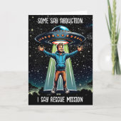 Carte Certains disent l'enlèvement, j'ai vu Secourir Fun (Devant)