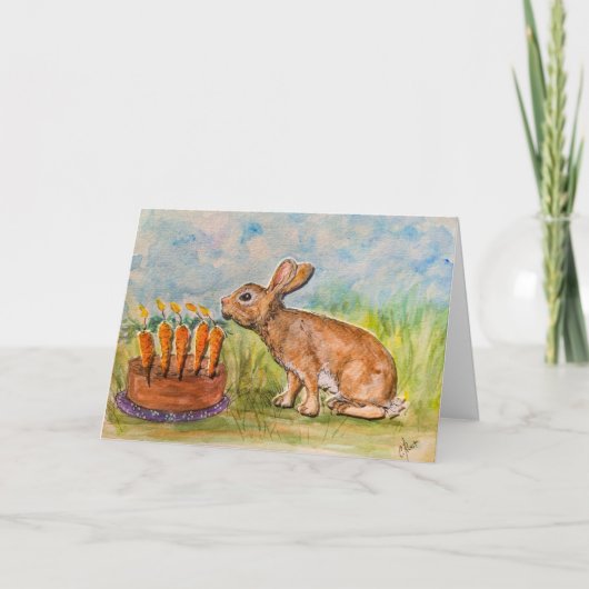 Carte Certains Lapin A Un Anniversaire (Devant)