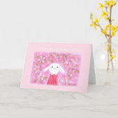 Carte Certains lapins Aime Vous Mignonne lapin lapin Je  (Fleur jaune)