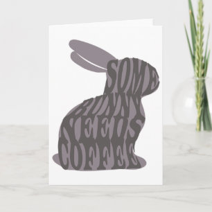 Carte Certains lapins ont besoin de café Pâques Lapin Am