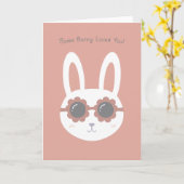 Carte Certains lapins t'aiment LB (Fleur jaune)