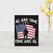 Carte Certains ont donné tout le jour du Memorial Day ho (Fleur jaune)