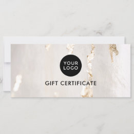 Carte Certificat/bon cadeau Classy Modern Gold Foil