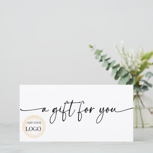 Carte Certificat cadeau (Debout devant)