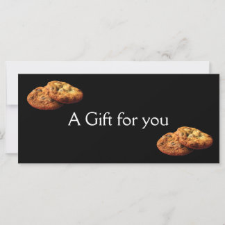 Carte Certificat cadeau à thème Cookie