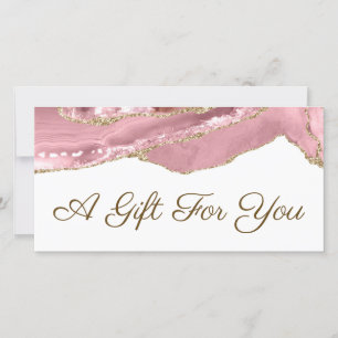 Carte certificat cadeau agneau rose